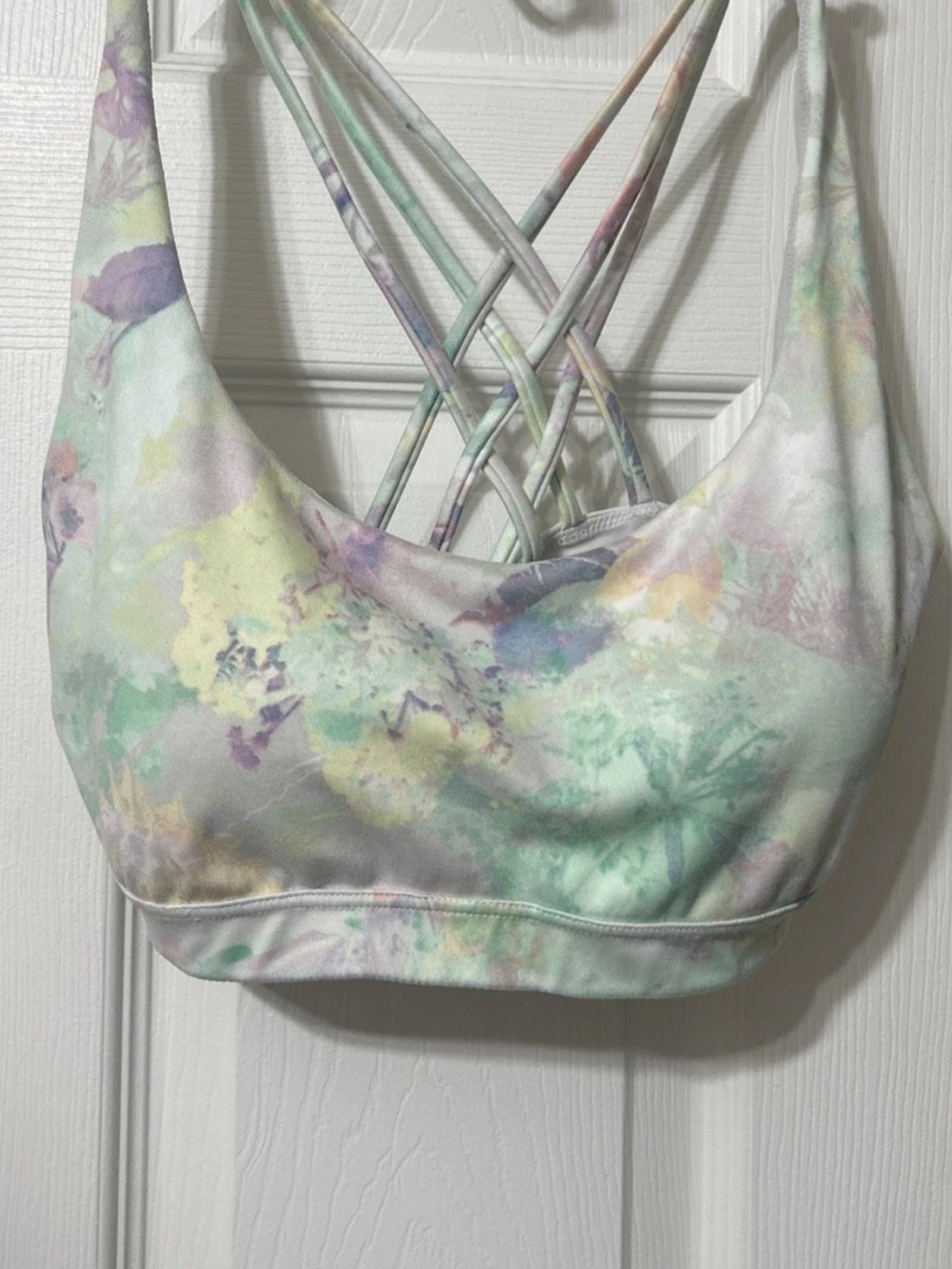 Victoria's Secret VSX Branded Strap Sports Bra NWOT Sz L multi color - Picture 2 of 12